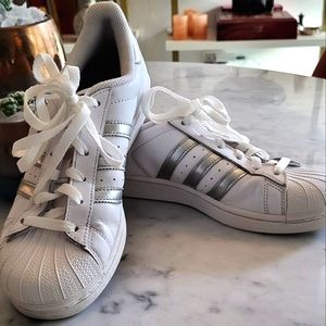 Addidas Superstar Silver Straps Womens